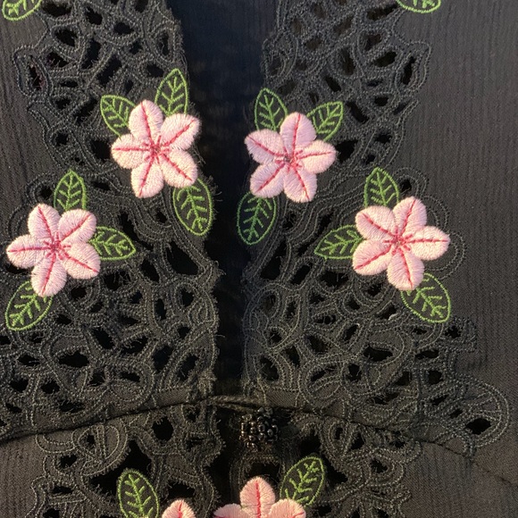 Tocca embroidered 100% Silk jacket Size 10 - Picture 5 of 8